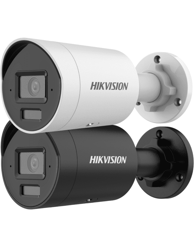 Hikvision bullet DS-2CD2043G2-LI2U F2.8 (Juoda, 4 MP, 40 m IR+LED, AcuSense)