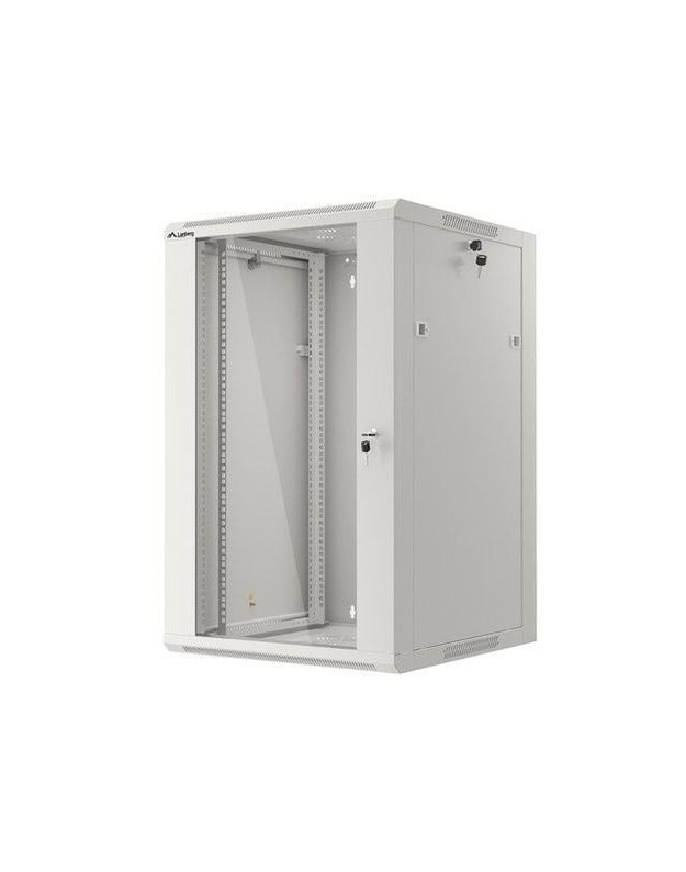 Komutacinė spinta 19   pakabinama 18U 600x600x903,50mm (pilka, nesurinkta, IP20) ASP2-6618