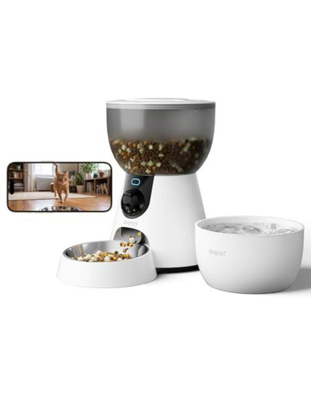 &bdquo;Arenti Petfeeder2&ldquo; &ndash; gyvūnų &scaron;ėrimo kamera ir i&scaron;manusis vandens fontanas