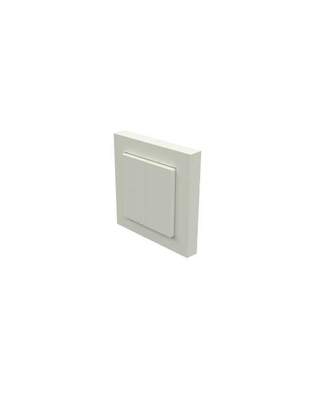 Heatit Z-Push Wall Controller. Z-WAVE išmanusis mygtukinis valdiklis, baltas RAL 9010 blizgus 8