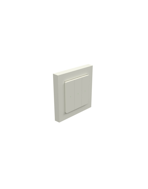 Heatit Z-Push Wall Controller. Z-WAVE išmanusis mygtukinis valdiklis, baltas RAL 9010 blizgus 10