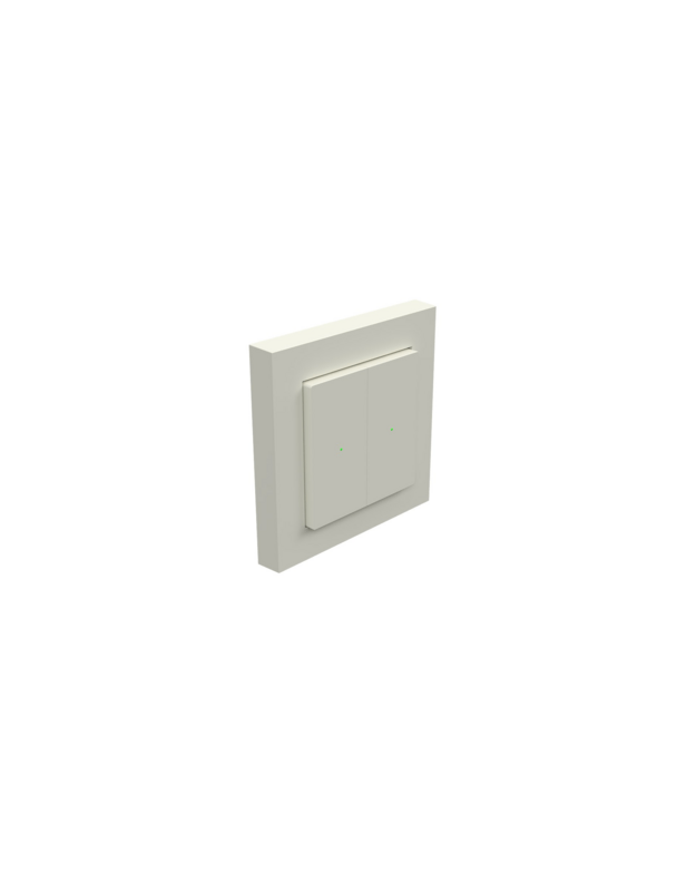 Heatit Z-Push Wall Controller. Z-WAVE išmanusis mygtukinis valdiklis, baltas RAL 9010 blizgus 7