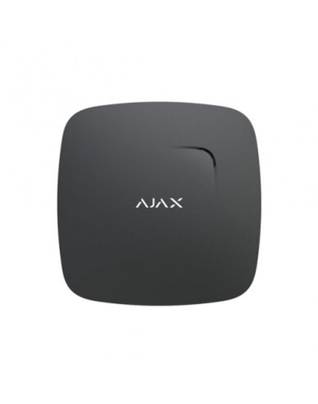 Bevielis dūmų ir temperatūros jutiklis Ajax FireProtect 38104.10.BL1 (juodas, integruota sirena)