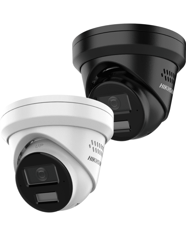 Hikvision dome DS-2CD2343G2-LI2U/SL F2.8 (juoda, 4 MP, 30 m IR+LED, AcuSense)