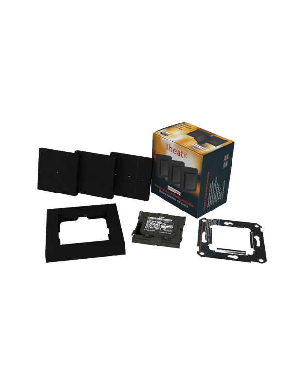Heatit Z-Push Wall Controller. Z-WAVE išmanusis mygtukinis valdiklis, juodas matinis 15