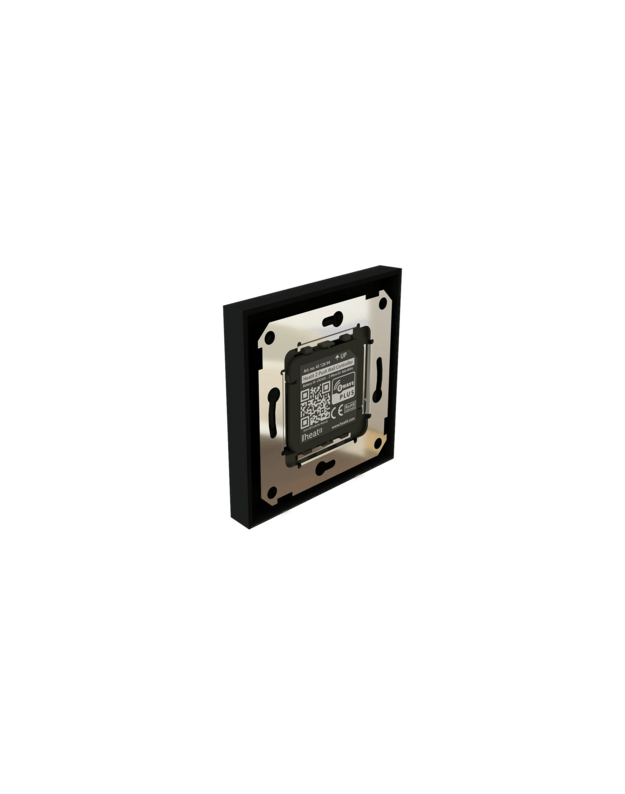 Heatit Z-Push Wall Controller. Z-WAVE išmanusis mygtukinis valdiklis, juodas matinis 3