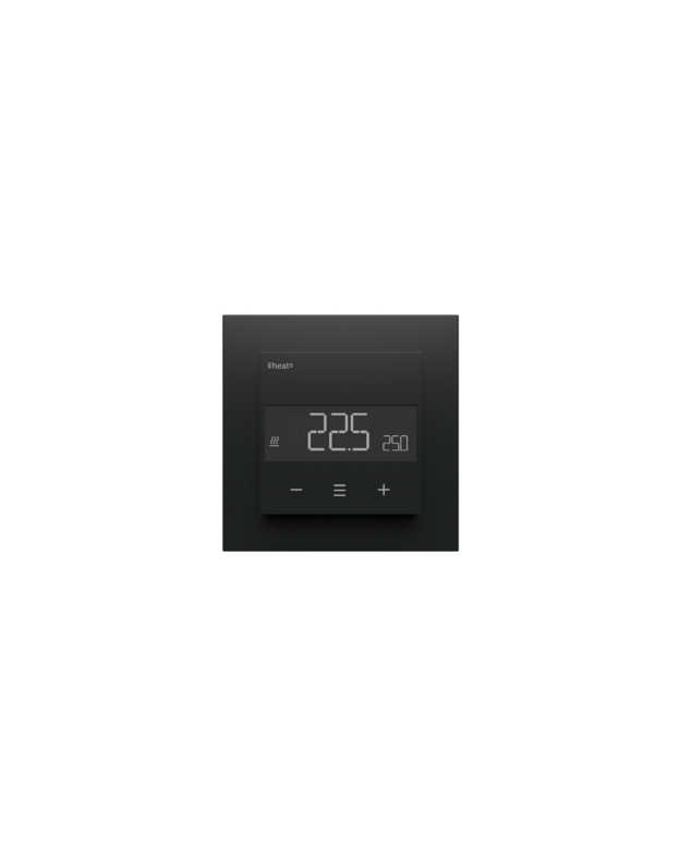 Heatit Z-TRM6 išmanus Z-WAVE termostatas, juodas matinis