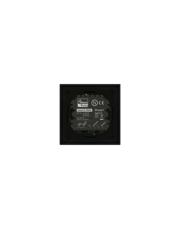 Heatit Z-TRM6 išmanus Z-WAVE termostatas, juodas matinis 7