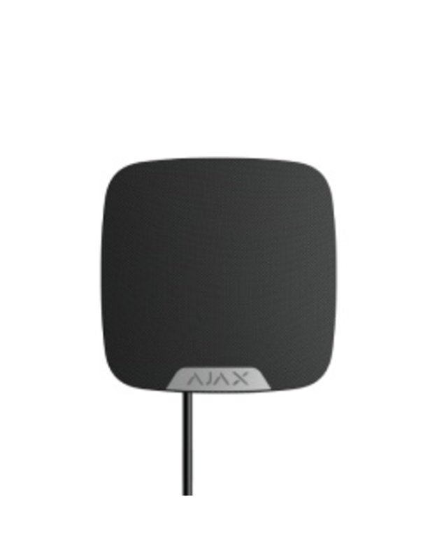 Adresinė vidaus sirena Ajax HomeSiren Fibra (juoda, 81–105 dB)