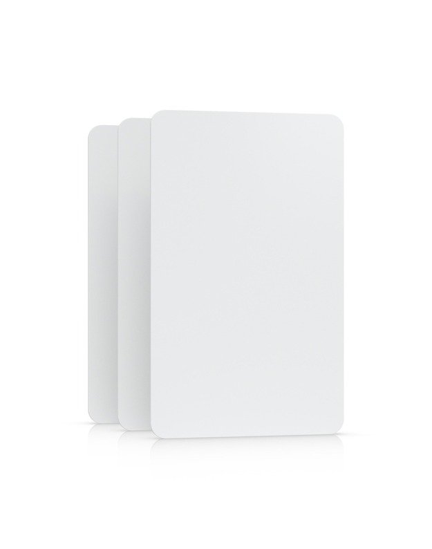 Praėjimo kontrolės kortelė Ubiquiti UA-CARD-W-10 (balta, NFC 13.56 MHz, 10 vnt.)