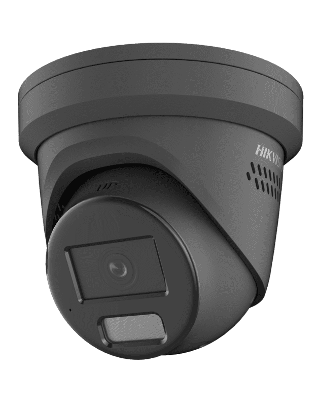 Hikvision dome DS-2CD2347G2H-LISU/SL F2.8 (juoda, 4 MP, 30 m. IR  30 m. LED, Hybrid light)