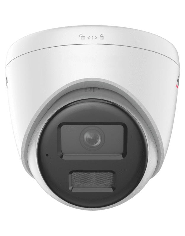 Hikvision dome DS-2CD1347G2H-LIUF F2.8 (balta, 4 MP, 30 m. IR, 30 m. LED, Hybrid light)