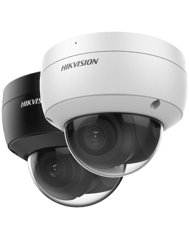 Hikvision dome DS-2CD2146G2-ISU F2.8 (juoda, 4 MP, 30 m. IR, AcuSense)