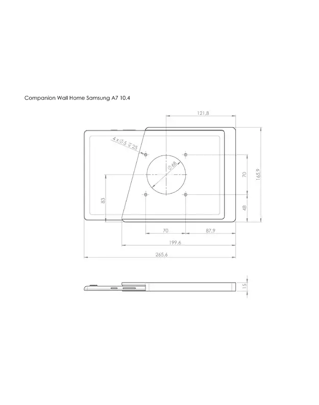 Displine Companion Wall Home for Samsung Tab A9 + 11"