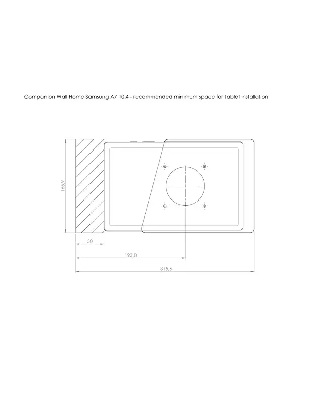 Displine Companion Wall Home for Samsung Tab A9 + 11"