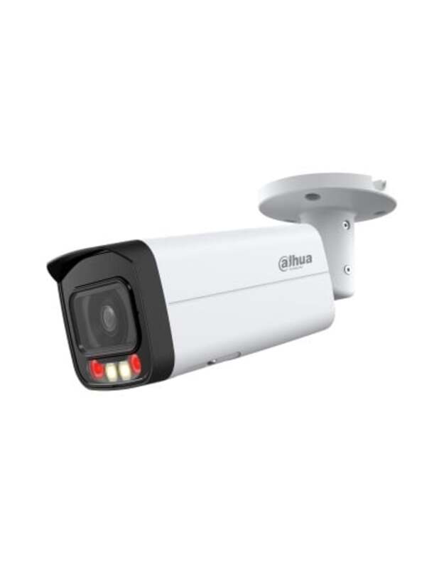 IP kamera Dahua Bullet IPC-HFW2849T-AS-IL-0360B (Balta, 8MP 4K, 3.6mm 87&deg;, IR + LED 30m, IP67, PoE)