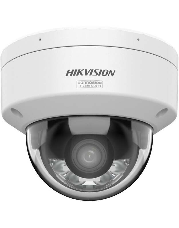 Hikvision dome DS-2CD2147G3-LIS2UY F2.8 (balta, 4 MP, 30 m IR  30 m LED  Hybrid Light, ColorVu)