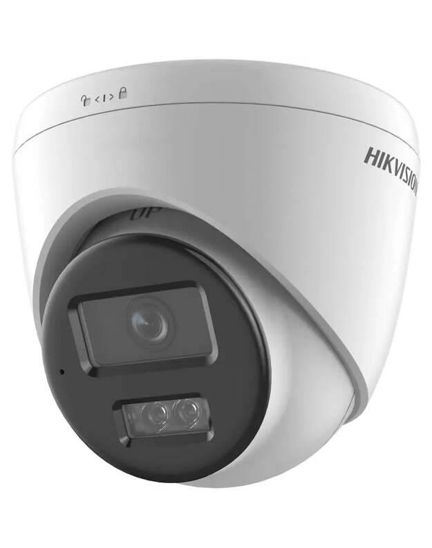 Hikvision Dome DS-2CD1363G2-LIUF/SL F2.8 (balta, 6MP, 30 m IR, 30 m LED, Hybrid Light)