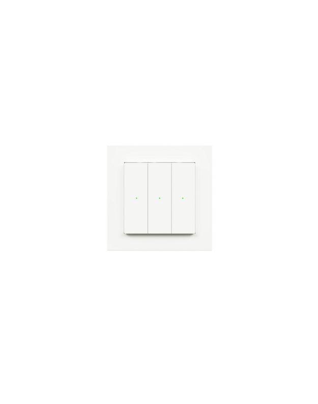 Heatit Z-Push Wall Controller. Z-WAVE išmanusis mygtukinis valdiklis, baltas RAL 9003 blizgus 9