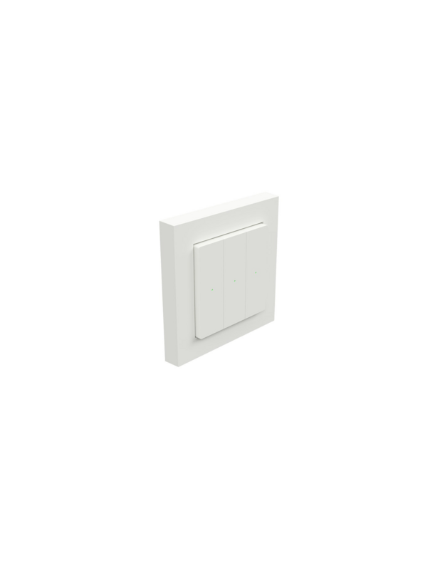 Heatit Z-Push Wall Controller. Z-WAVE išmanusis mygtukinis valdiklis, baltas RAL 9003 blizgus 10