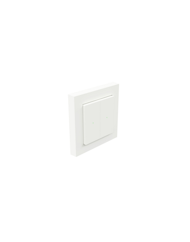 Heatit Z-Push Wall Controller. Z-WAVE išmanusis mygtukinis valdiklis, baltas RAL 9003 blizgus 7