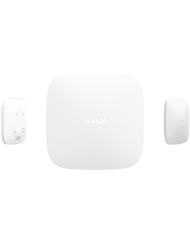 Belaidė centralė Ajax Hub Plus (balta, SIM 2G/3G)