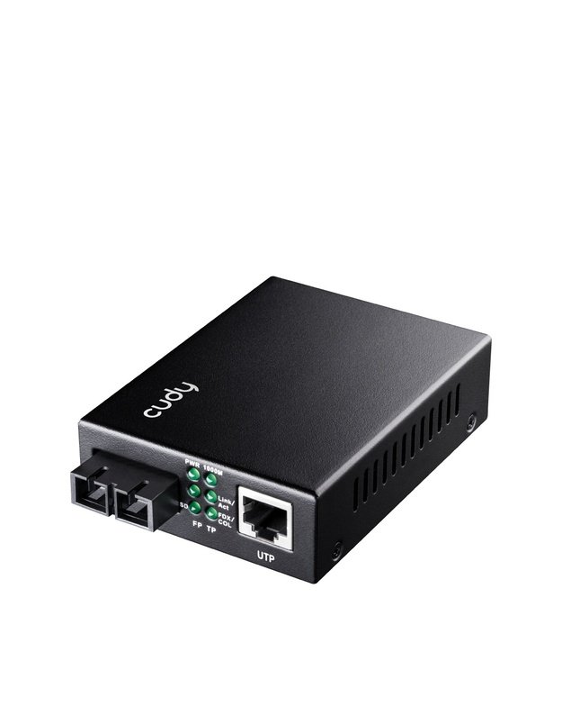 Konverteris Cudy MC100GSA-20P (RJ45 į SFP, 1Gb, PoE)