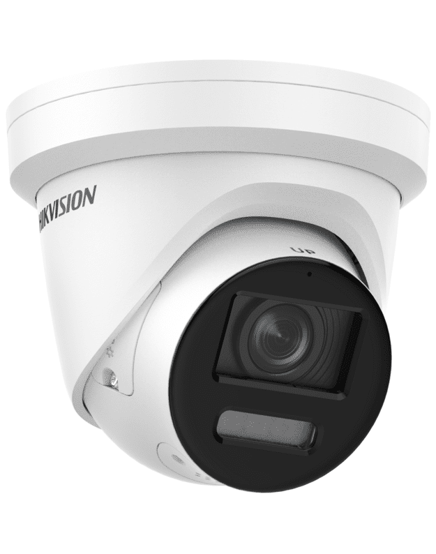 Hikvision dome DS-2CD2387G2-LSU/SL(C) F2.8 (juoda, 8 MP, 30 m. LED, ColorVu)