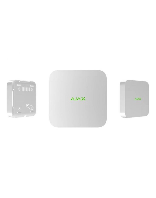 Ajax NVR HAC 134500.122.WH (baltas, 8 kanalų, HDMI, 2xUSB, H.265, HDD iki 16TB)