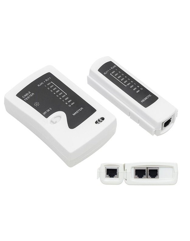 Tinklo testeris LK-468A (RJ45/RJ11/RJ12, poravimo tikrinimui, be baterijos)