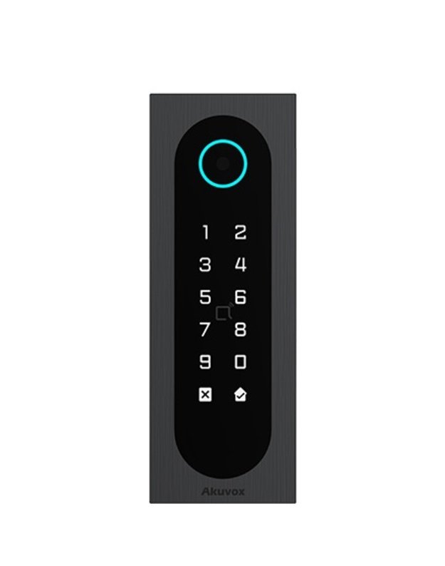 Praėjimo kontrolės terminalas Akuvox A08S (QR, NFC, Bluetooth, PIN, IP65)
