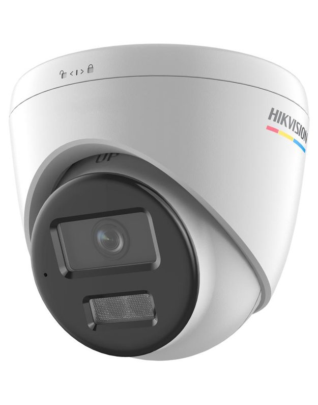 Hikvision dome DS-2CD1347G2H-LIUF F2.8 (balta, 4 MP, 30 m. IR, 30 m. LED, Hybrid light)