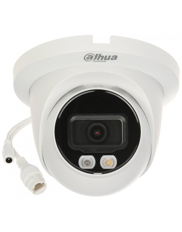 Dahua Dome HDW2449TM-S-IL-0280B F2.8 (Baltas, 4MP, 95°, IR+LED 30m, IP67)