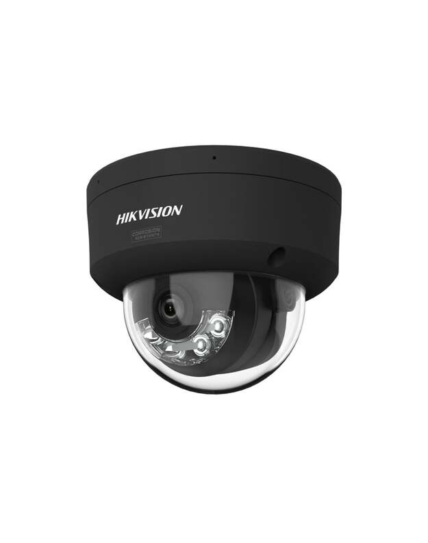 Hikvision dome DS-2CD2187G3-LIS2UY F2.8 (Juoda, 8 MP, 30 m IR  30 m LED  Hybrid Light, ColorVu)