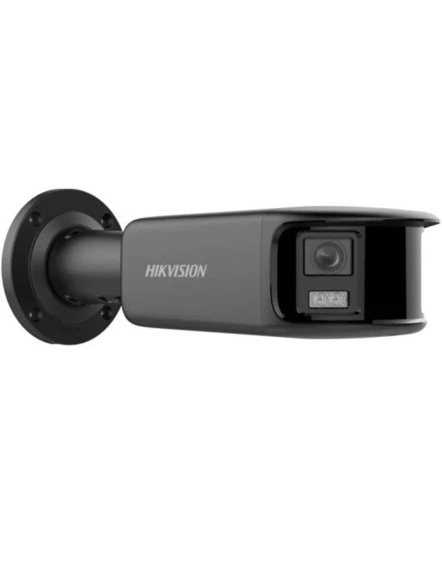 Hikvision bullet DS-2CD2T87G2P-LSU/SL(C) (juoda, 8 MP, 40 m. LED, ColorVu, panoraminė 180&deg;)