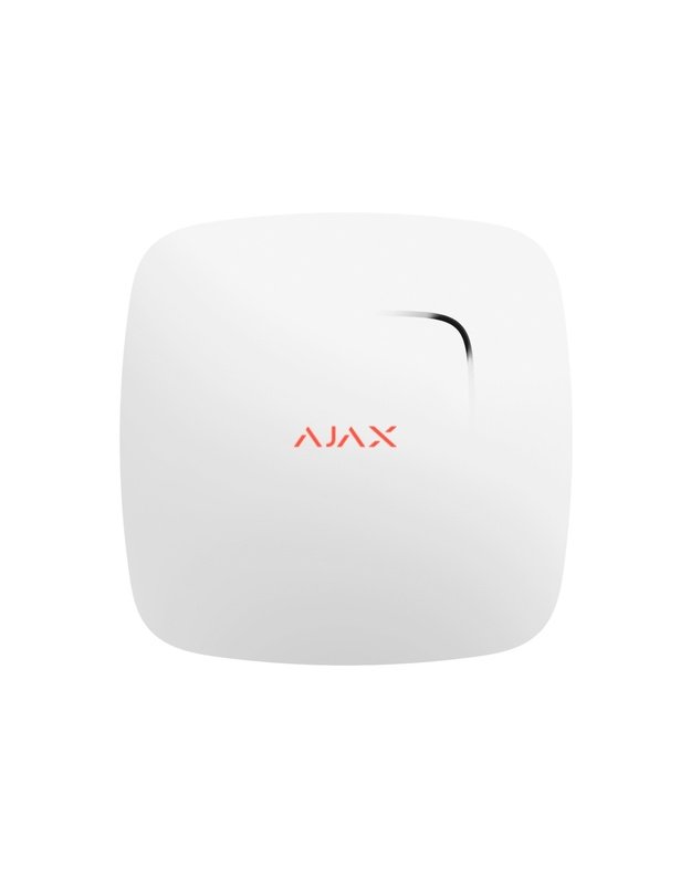 Bevielis dūmų / temperatūros jutiklis Ajax FireProtect 38105.10.WH1 (balta)