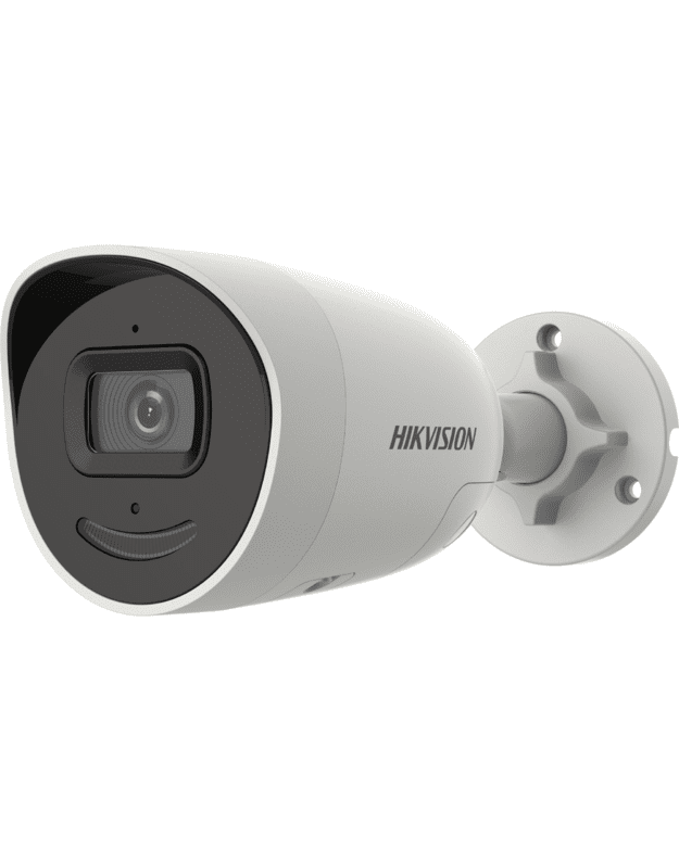 Hikvision bullet  DS-2CD2086G2-IU/SL(C) F4 (balta, 8 MP, 40 m. IR, AcuSense)