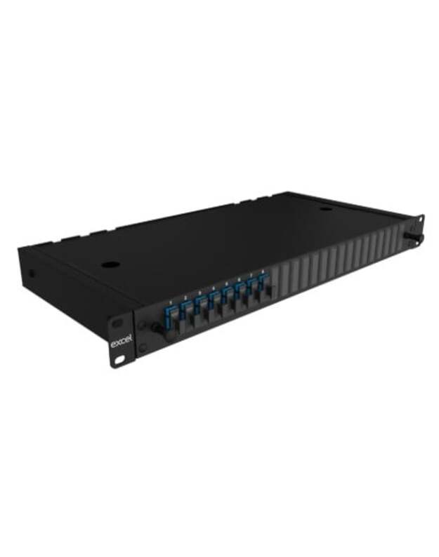 24 prievadų optinė komutacinė panelė Excel 200-482 (19 , 1U, SC Duplex, OS2, vienmodė)