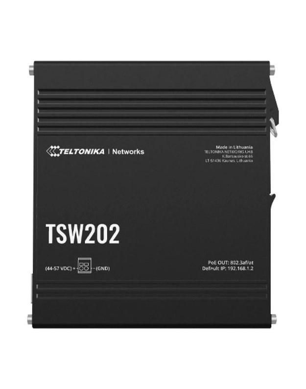 8 prievadų pramoninis komutatorius TELTONIKA TSW202000000 (PoE)