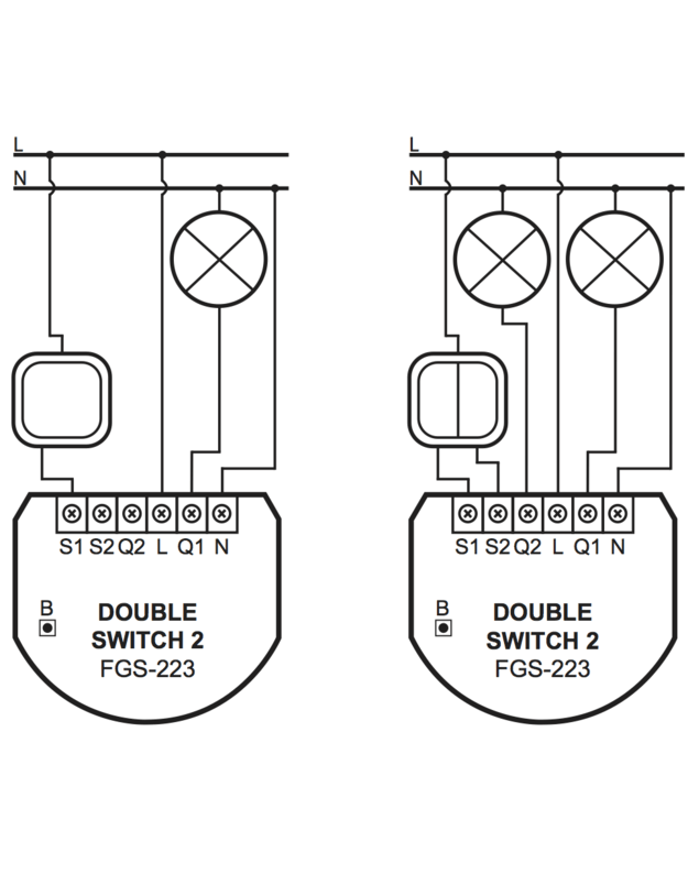 FIBARO Double Switch 2 FGS-223 / Dvigubas jungėjas