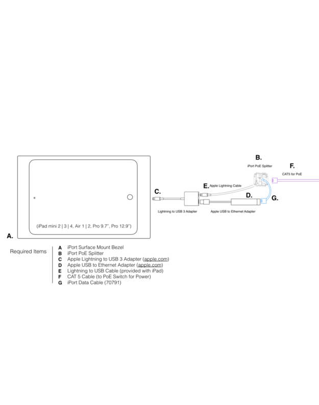 iPORT Surface Mount iPad mini 4 / iPad mini 4 paviršinis laikiklis