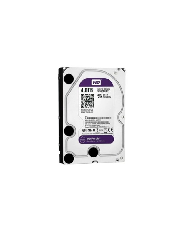 Kietas diskas WD Purple WD40PURX IntelliPower Surveillance 4 TB