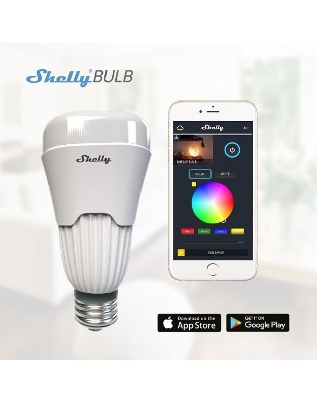 Shelly BULB išmanioji WiFi lemputė (RGBW)